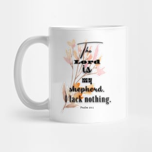 Psalm 23:1 Famous Verses From The Bible Mug